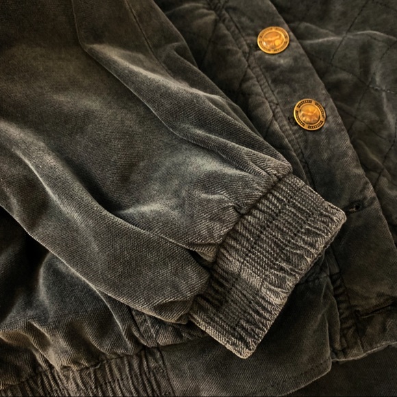 Free People Main Squeeze Quilted Bomber Jacket M - Picture 4 of 4